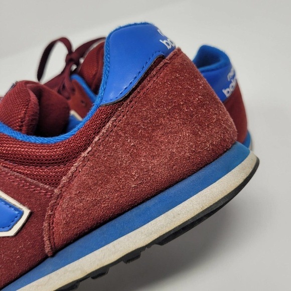 [SOLD]New Balance Shoes 9.5 Burgundy Red Blue Sneakers Lifestyle Classic M373SRB - Picture 15 of 16